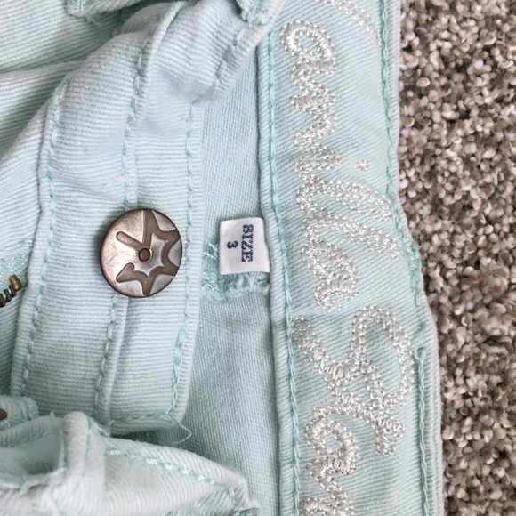 Light Blue Lace Shorts - Picture 2 of 2